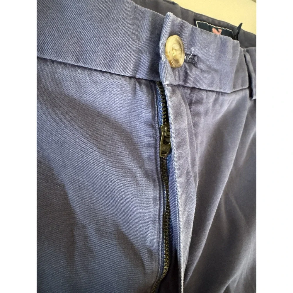Vineyard Vines Men's 42 Blue Twill Stretch Chino Flat Front